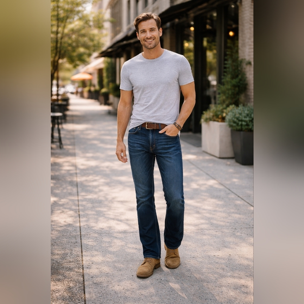 Levi's Dark Blue Straight Jeans